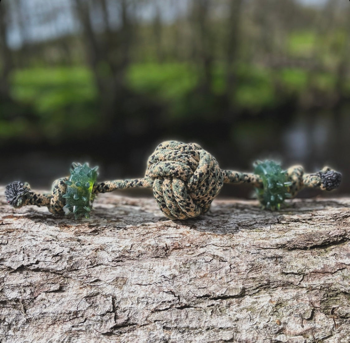 Camouflage Rope Ball With Rings